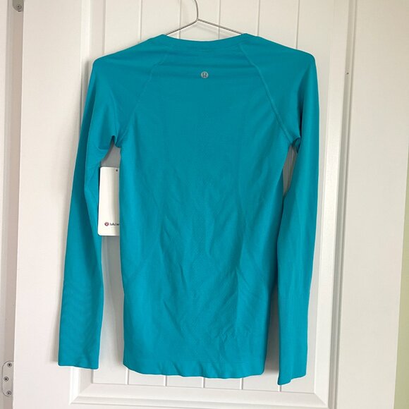 NWT Lululemon Swiftly Tech Long Sleeve T-Shirt Turquoise Tide - Picture 3 of 8